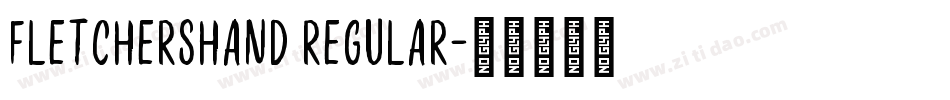 FletchersHand Regular字体转换